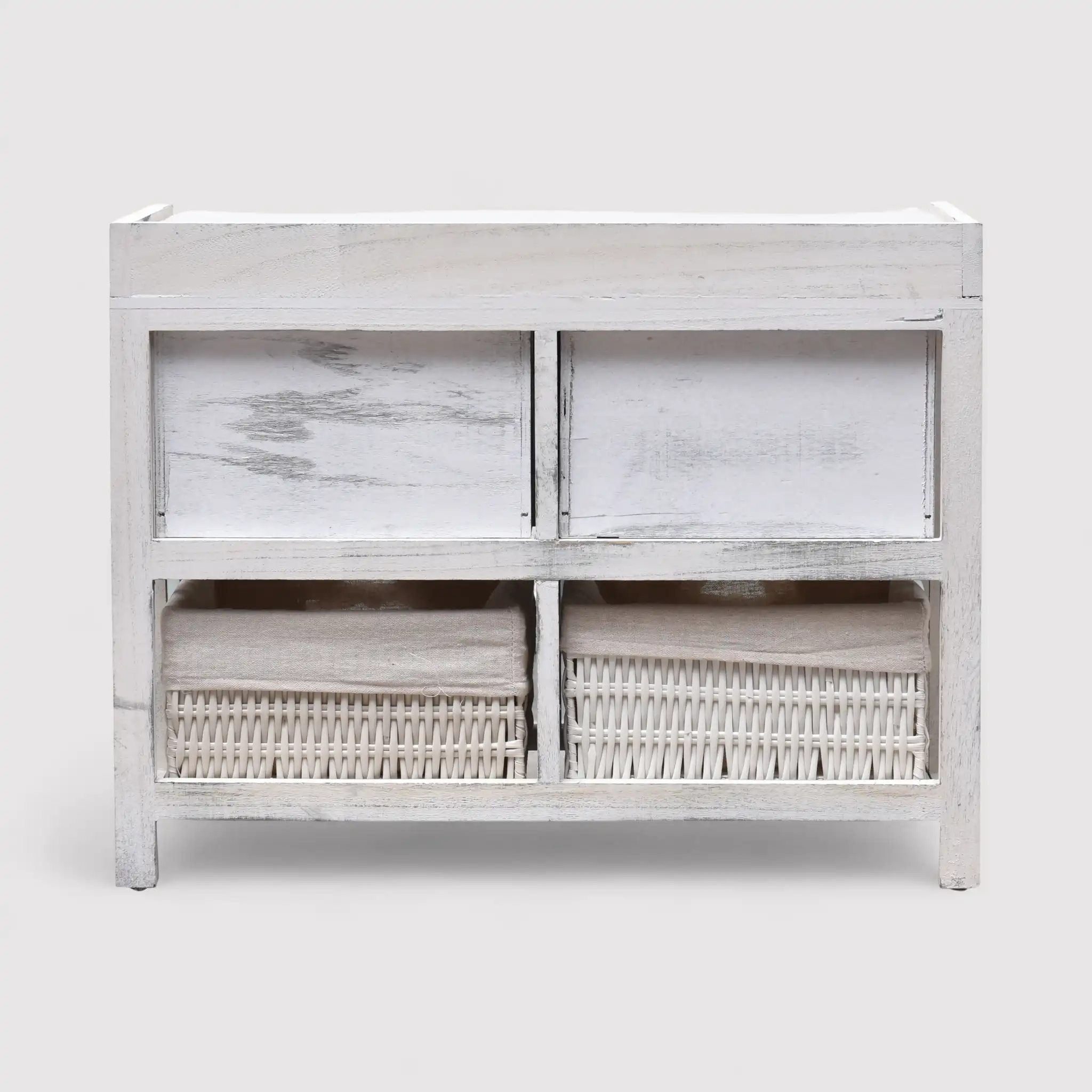 Altea - Panca contenitore shabby con 2 cassetti e 2 ceste - Image 5