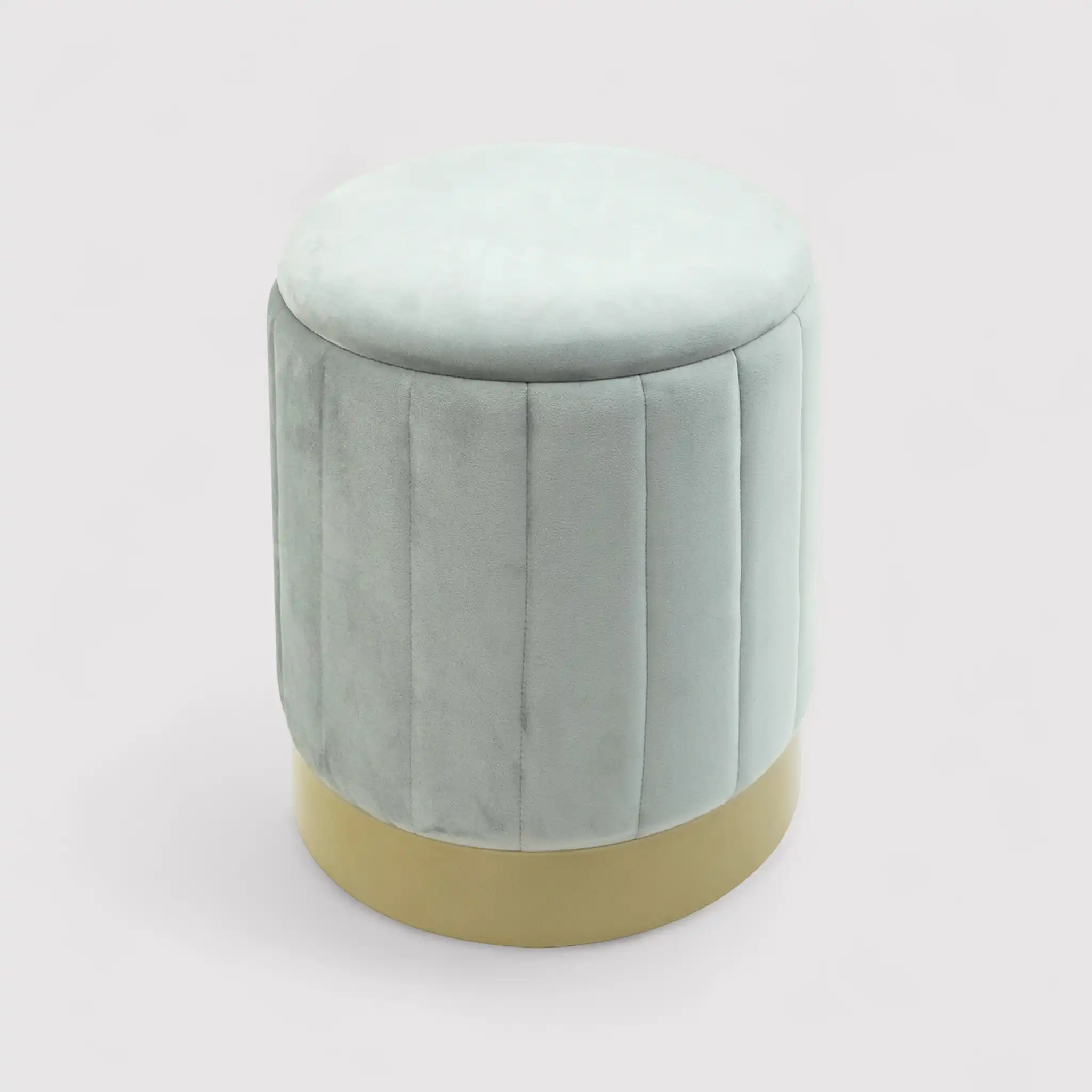 Avelos - Set di 2 pouf grigi con vano contenitore - Image 3