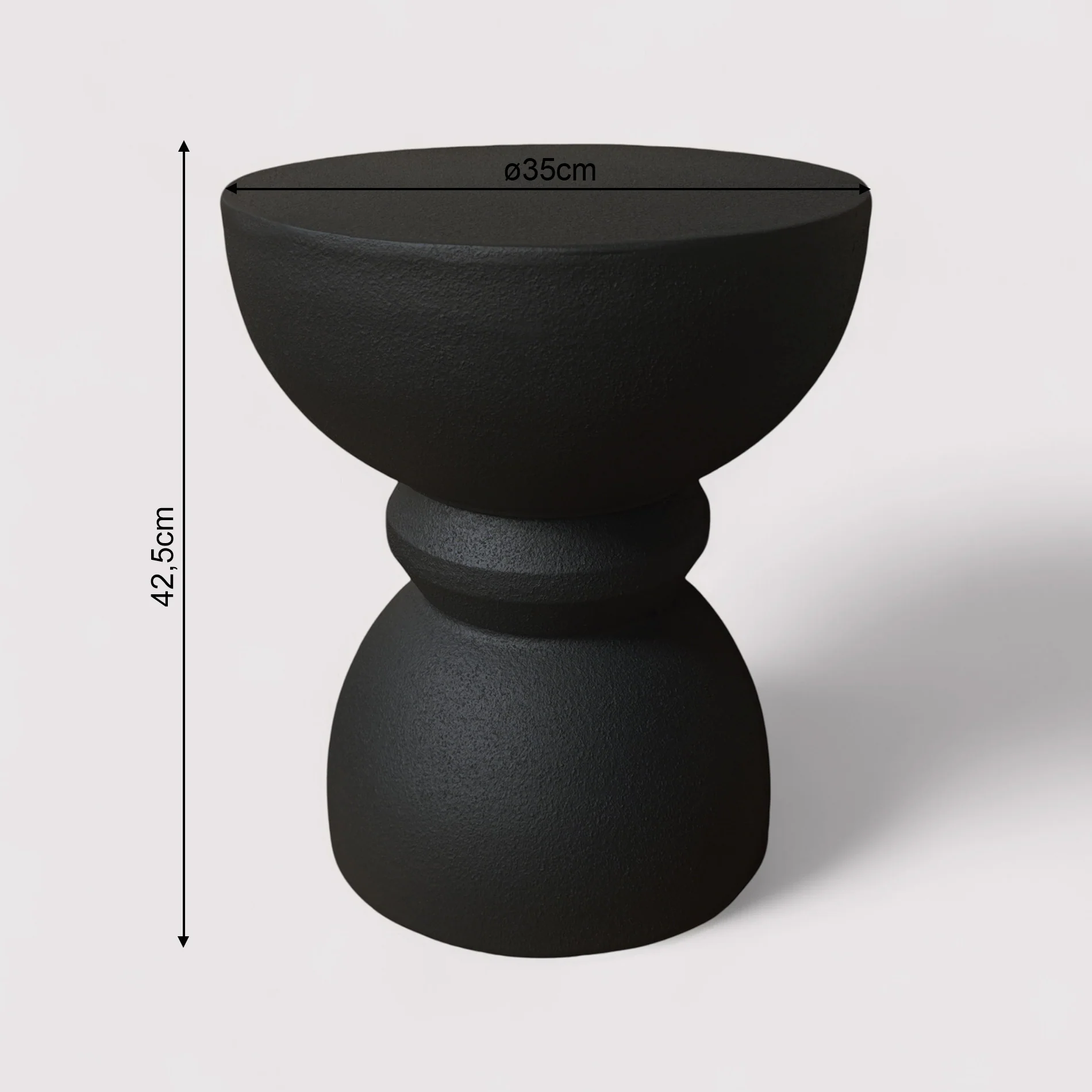 Basalt - Tavolino da caffe colore nero stile moderno - Image 8