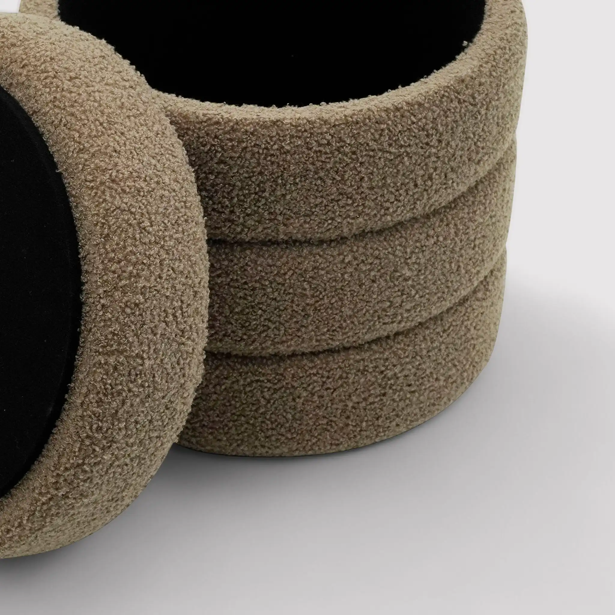 Bunya - Pouf contenitore rotondo moderno - Image 7