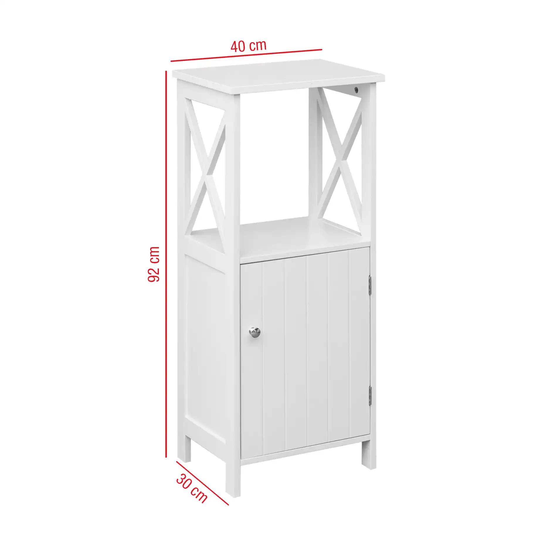 Carapa - Mobiletto a colonna per bagno con un'anta e un ripiano - Image 6