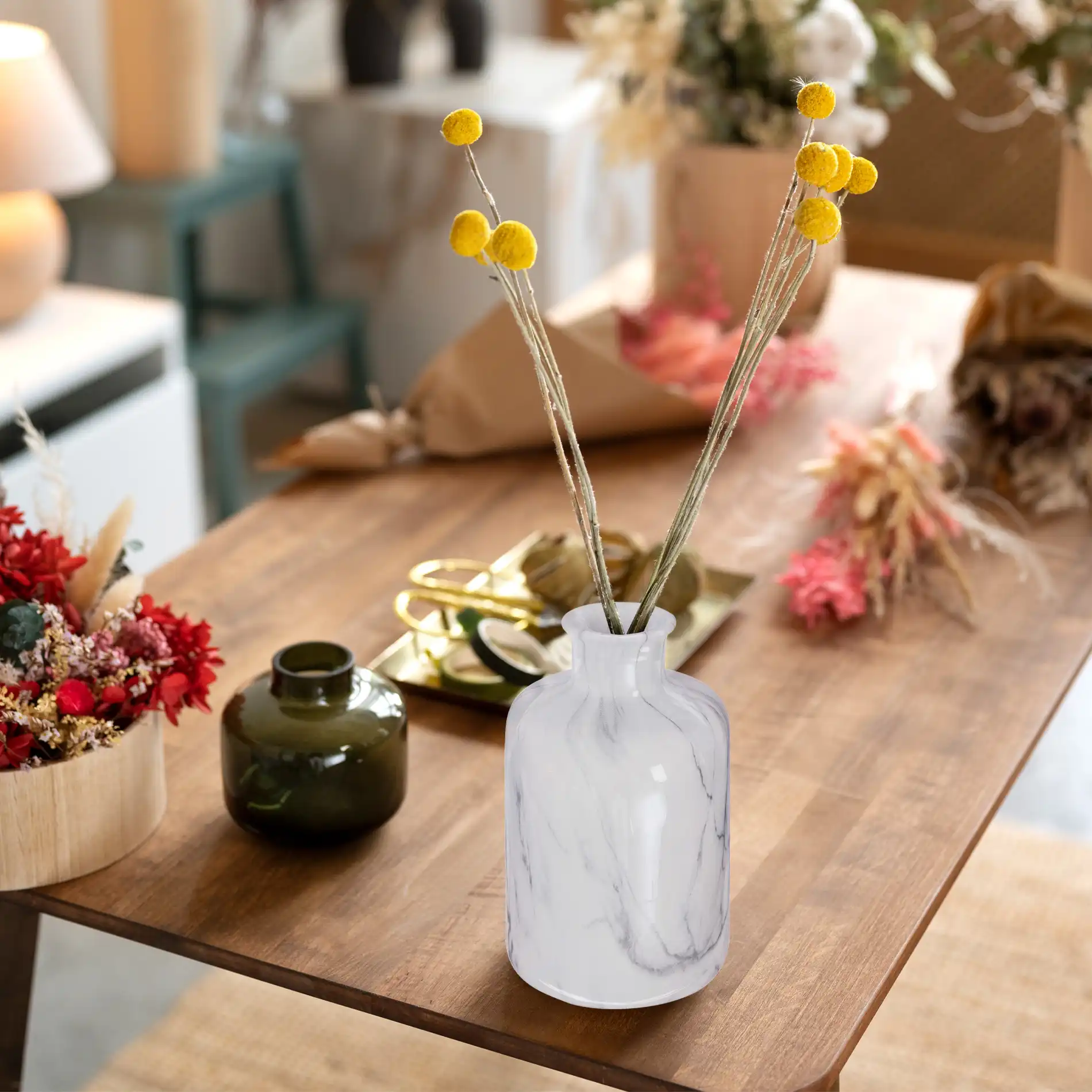 Deodar - Vaso decorativo in dolomite a effetto marmo - Image 2