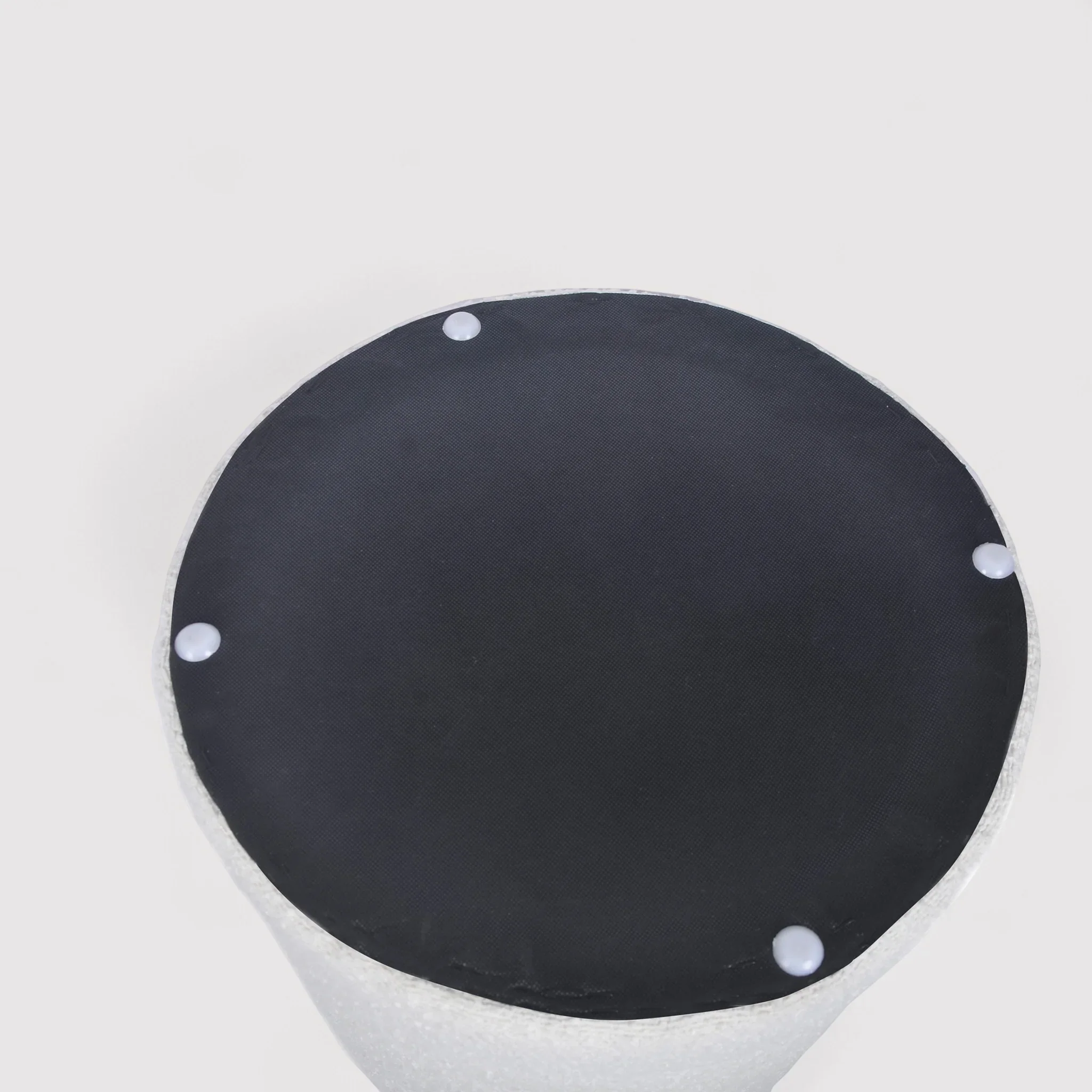 Enula - Pouf bianco rotondo con contenitore - Image 7
