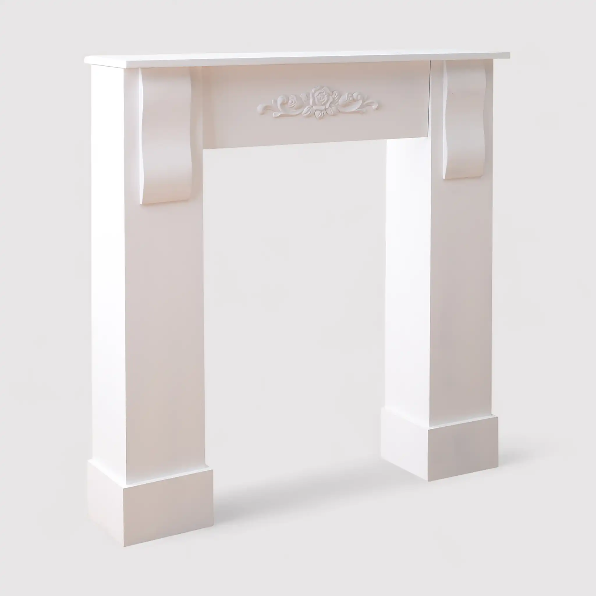 Fiordaliso - Cornice camino bianca con intarsio - Image 3