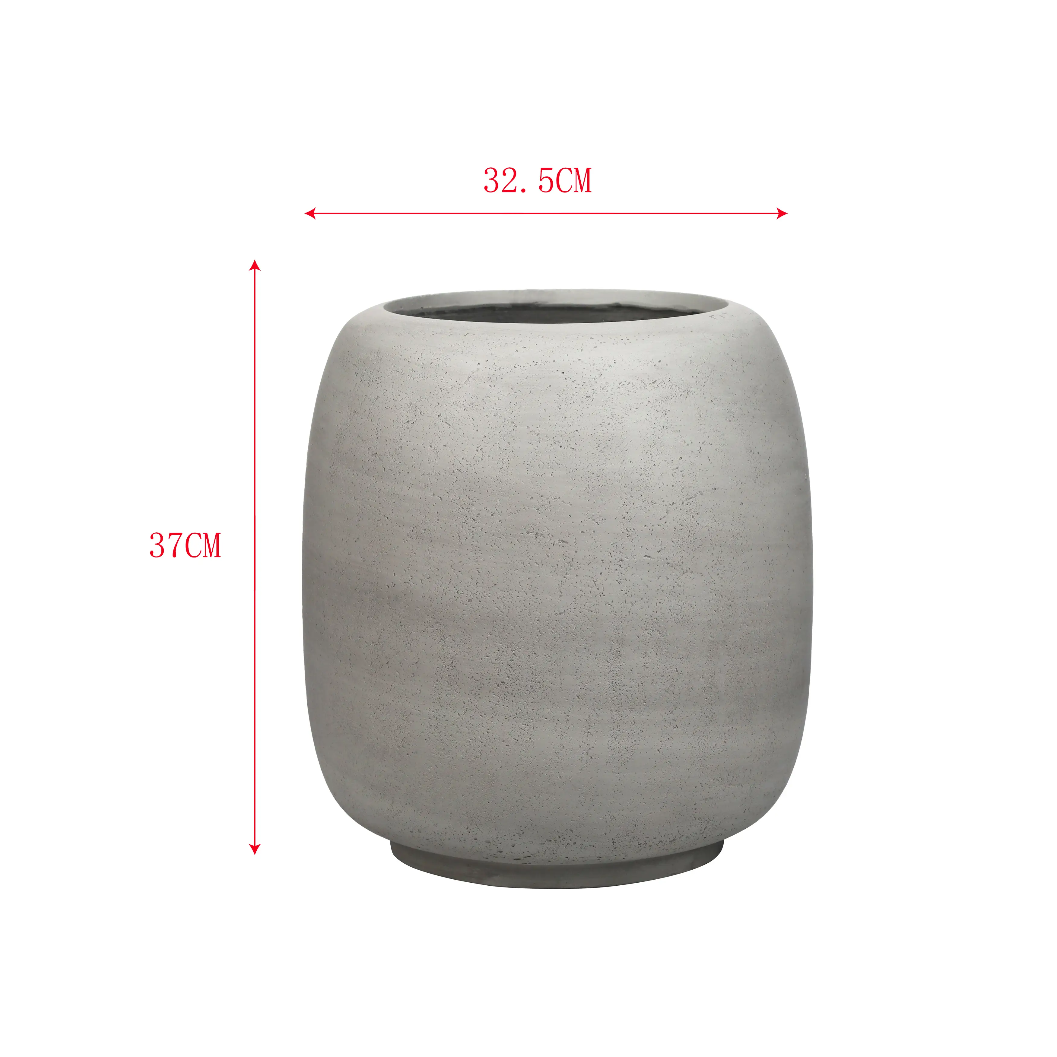 Florin - Vaso da fiori per interno in MGO grigio stile moderno - Image 5