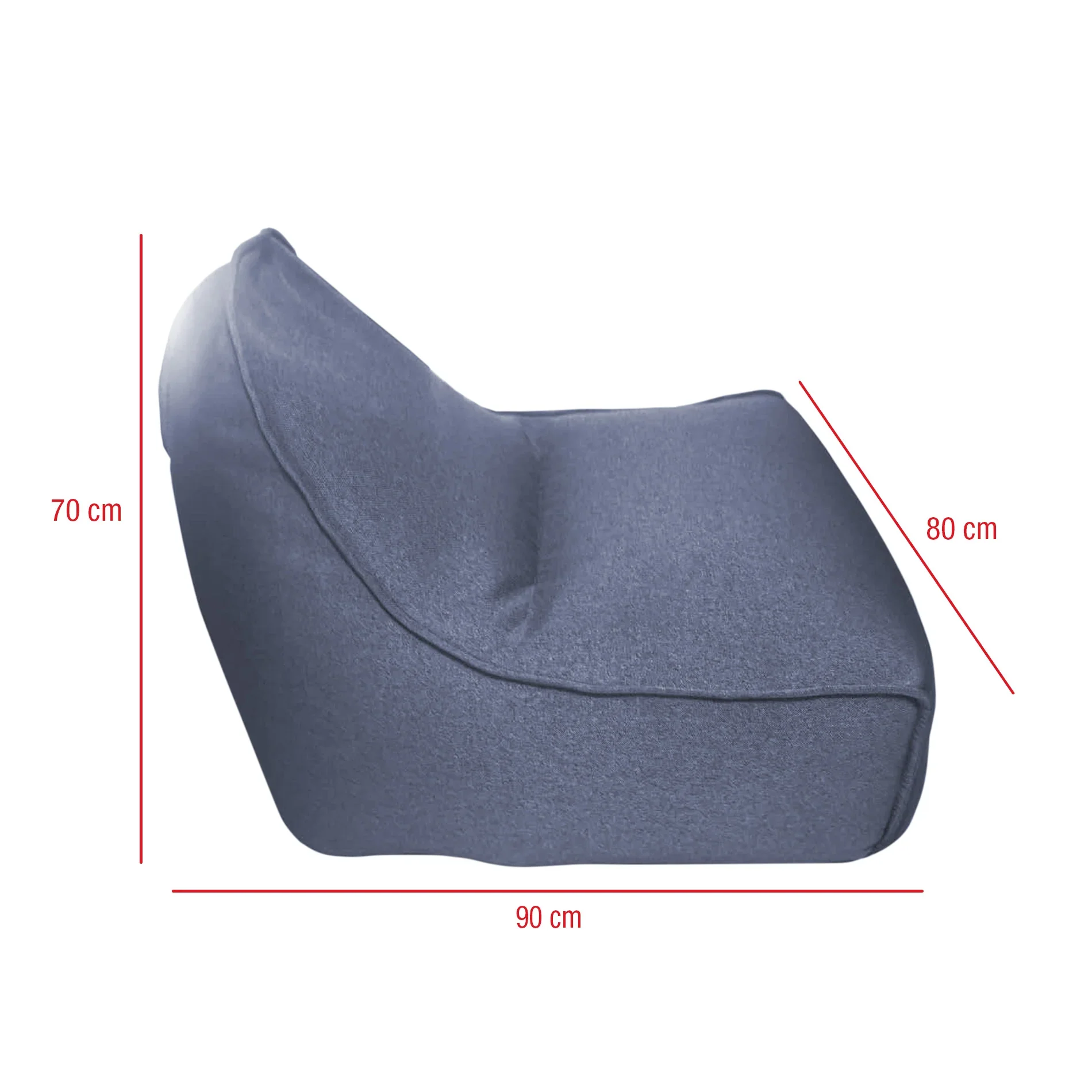 Issopo - Fodera per poltrona a sacco blu da riempire - Image 6