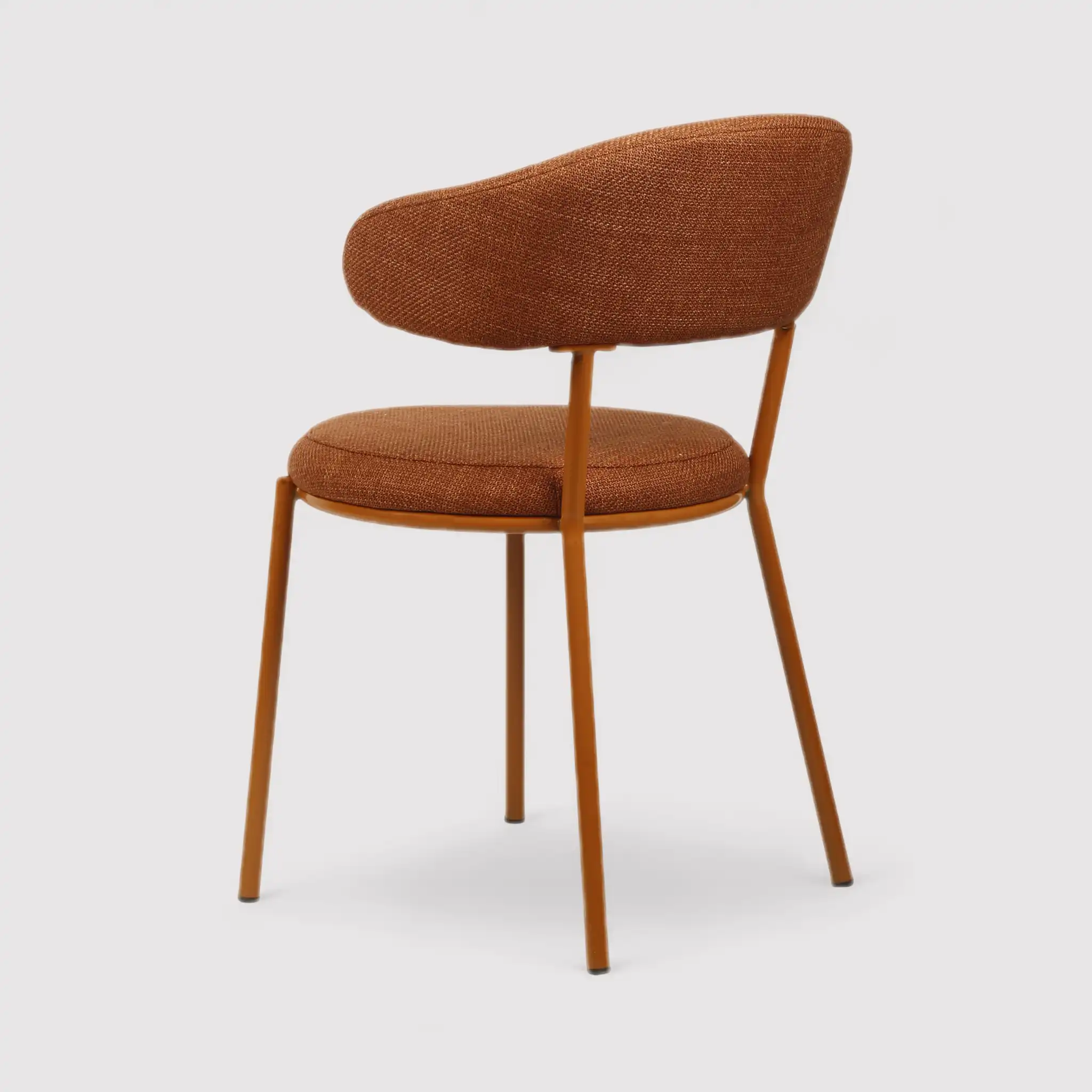 Frenj - Set 2 sedie eleganti arancione scuro in stile moderno - Image 5