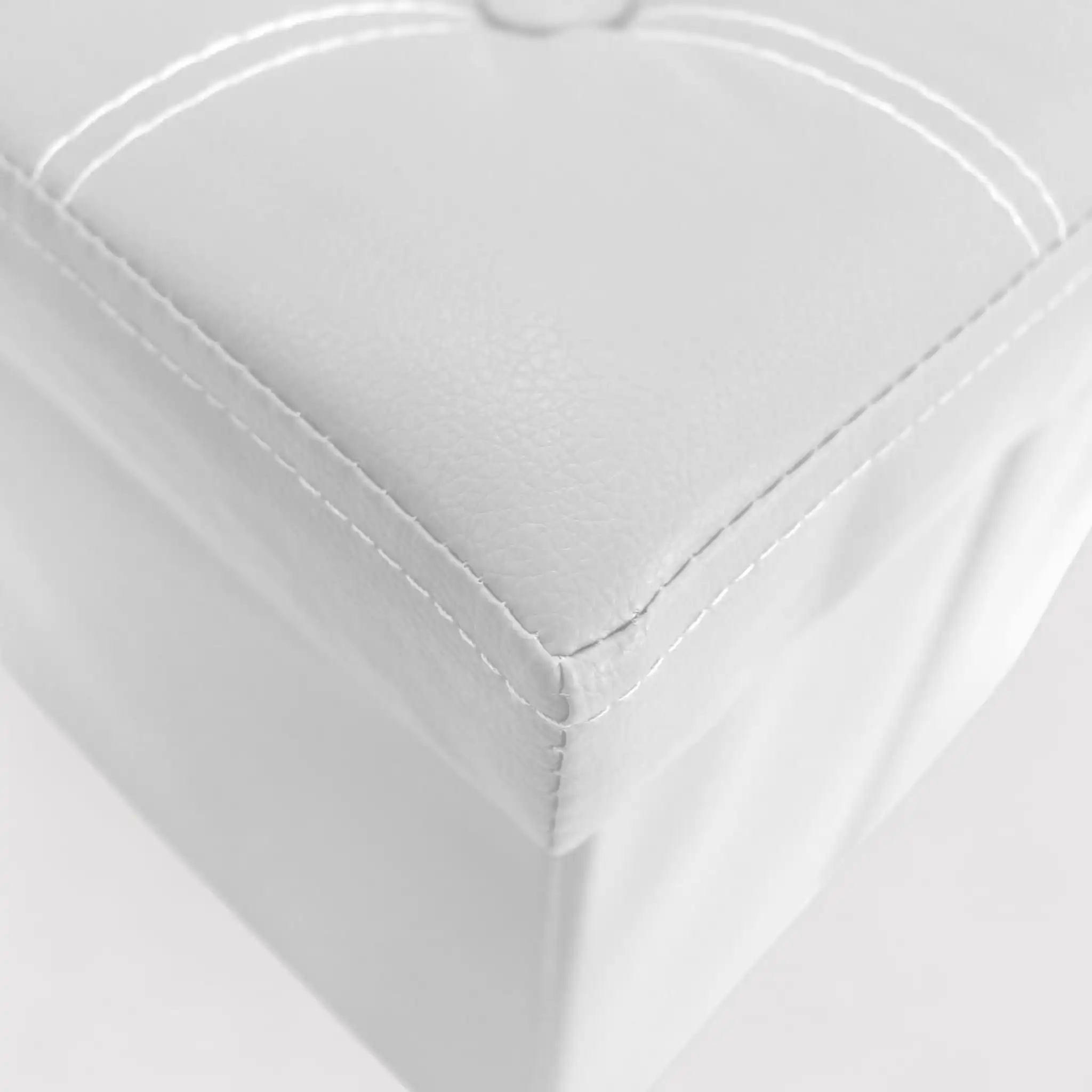 Gelsomino - Pouf bianco contenitore per salotto - Image 5
