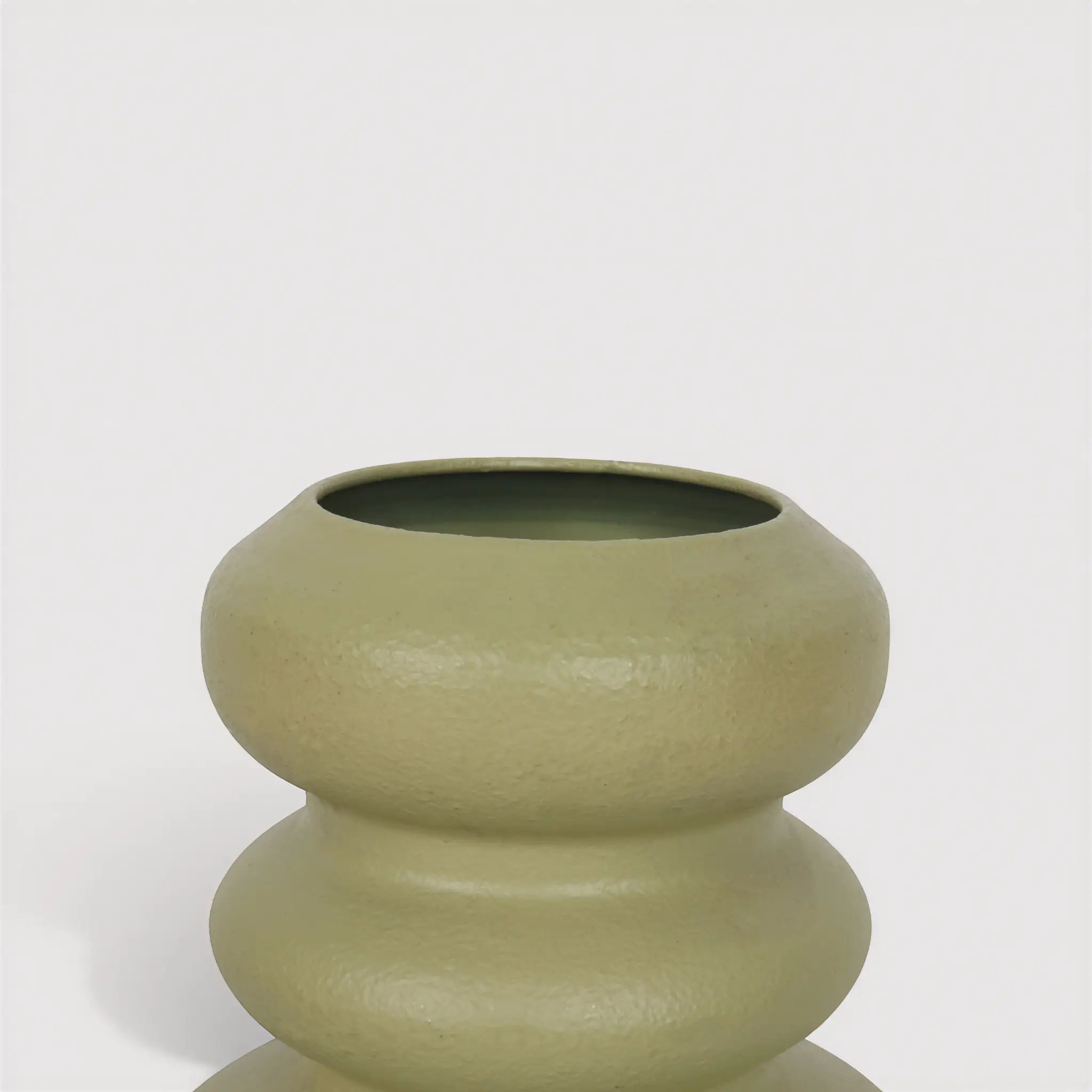 Hortensia - Vaso da Interno in metallo verde design moderno - Image 4