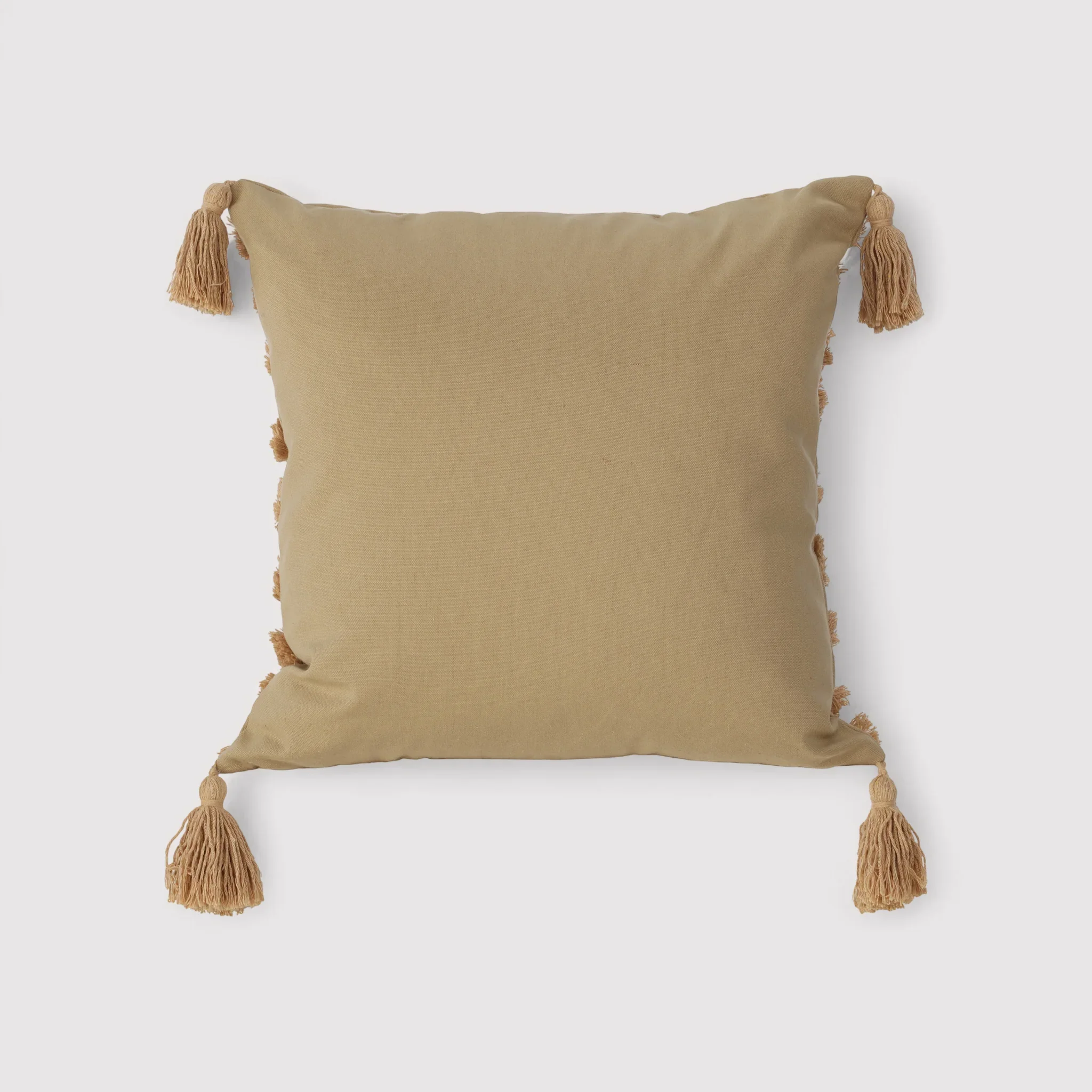 Hoteia - Federa marrone per cuscino con frange 45x45 cm - Image 5
