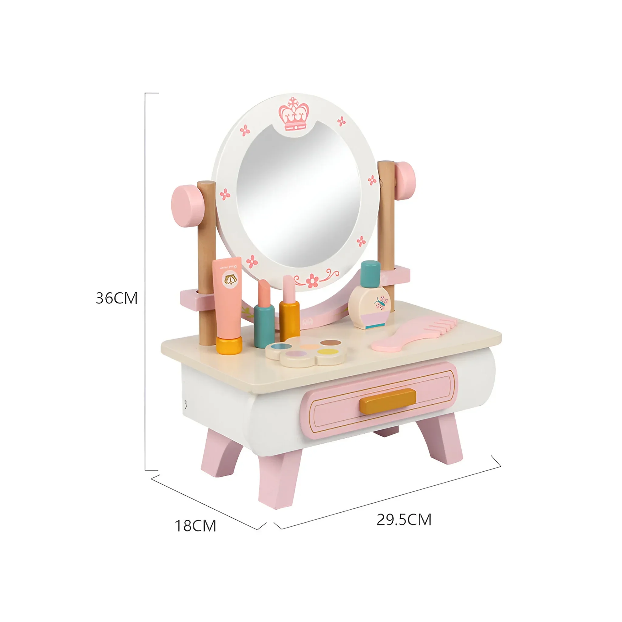 Kafal - Tavolo da trucco giocattolo per bambini con accessori - Image 4