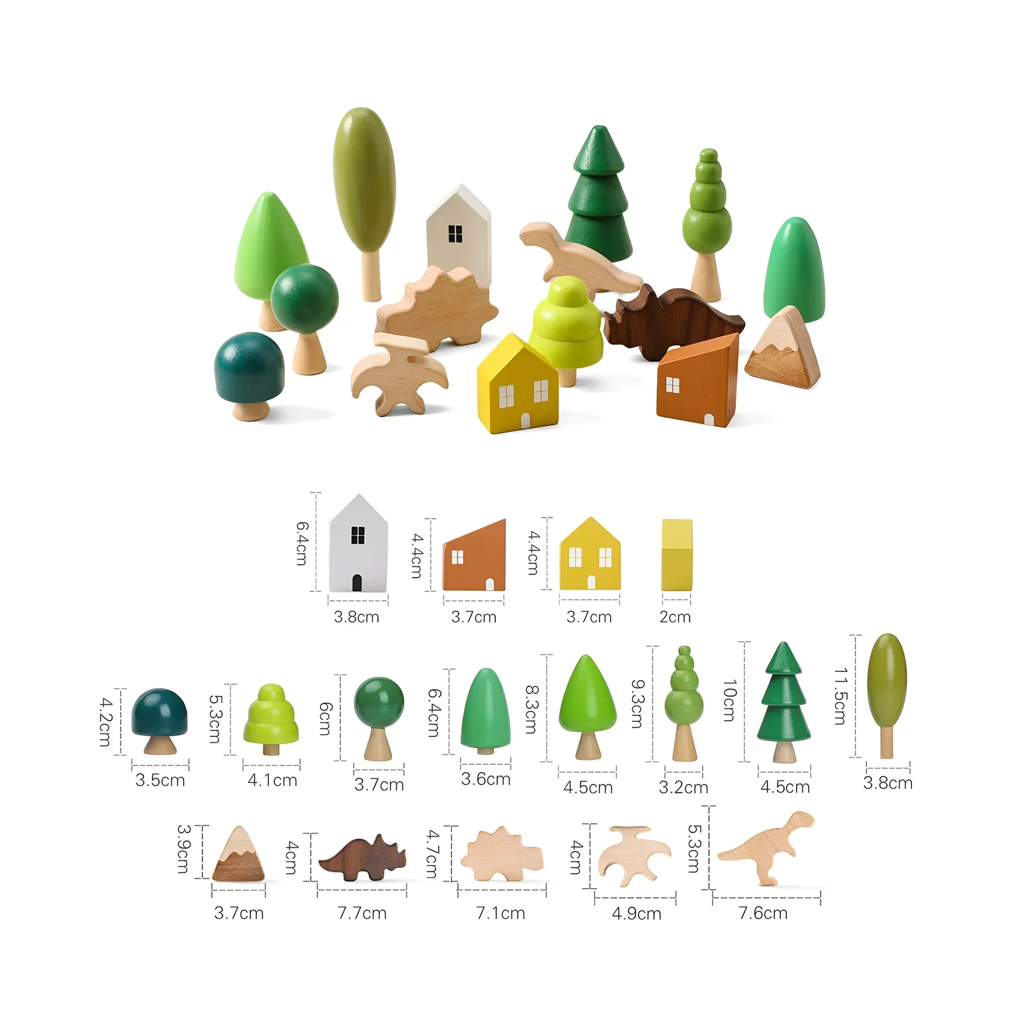 Kunzea - Set giochi a tema foresta preistorica in legno - Image 9