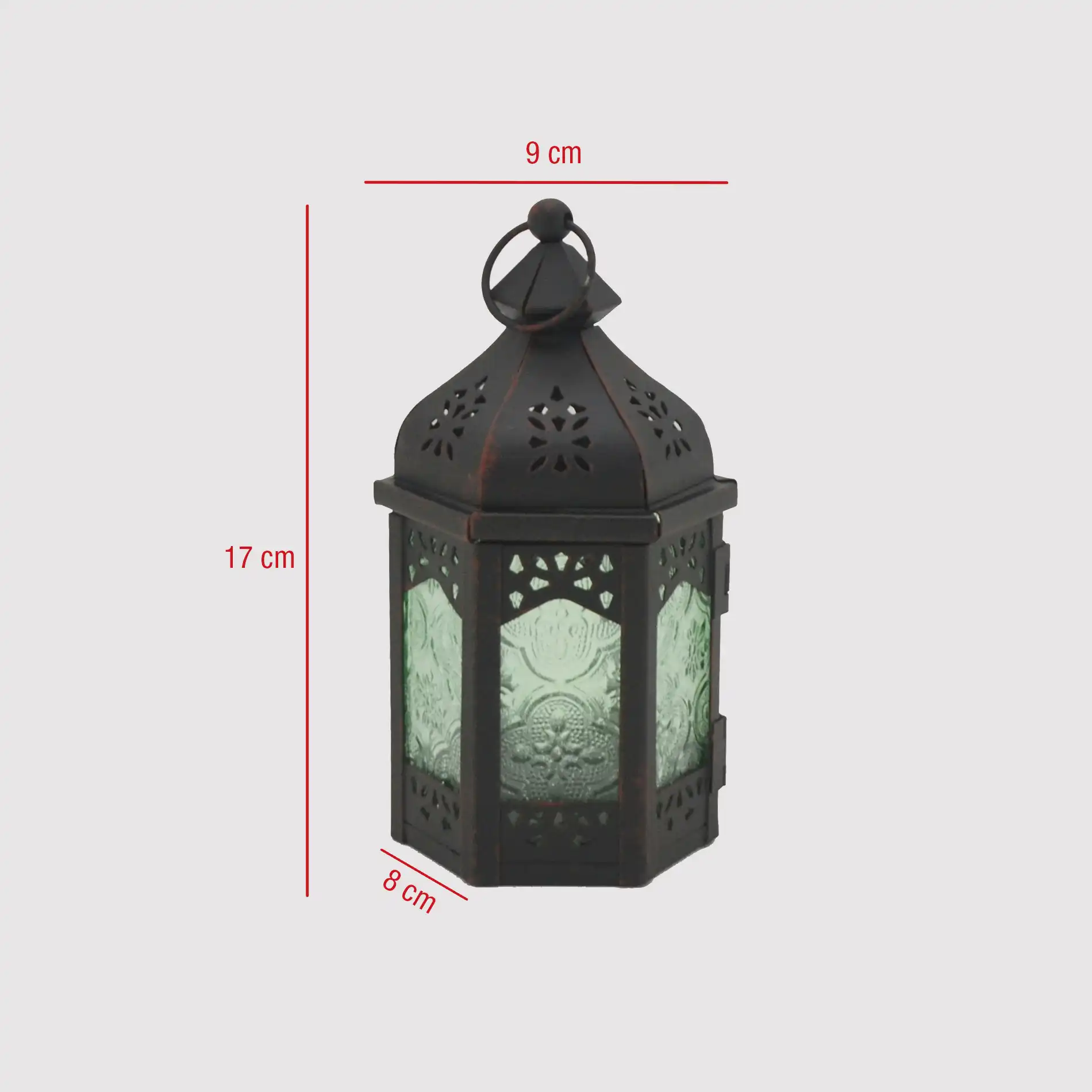 Lawsonia - Lanterna decorativa verde in stile marocchino - Image 6
