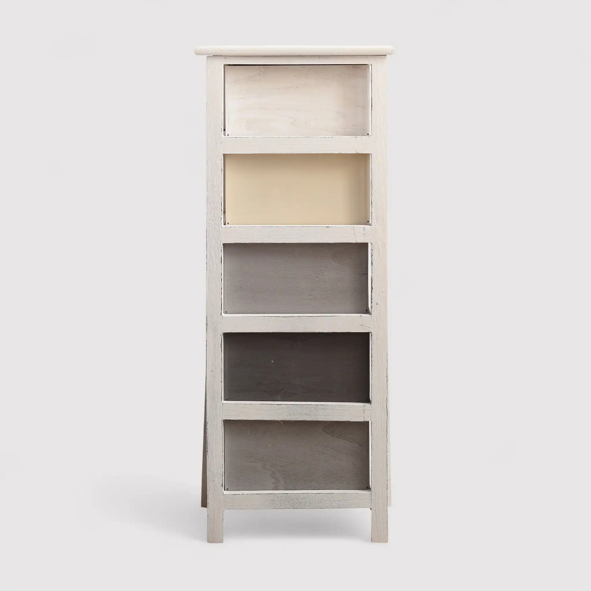 Lilla - Cassettiera stile shabby con pomelli a cuore e 5 cassetti - Image 5