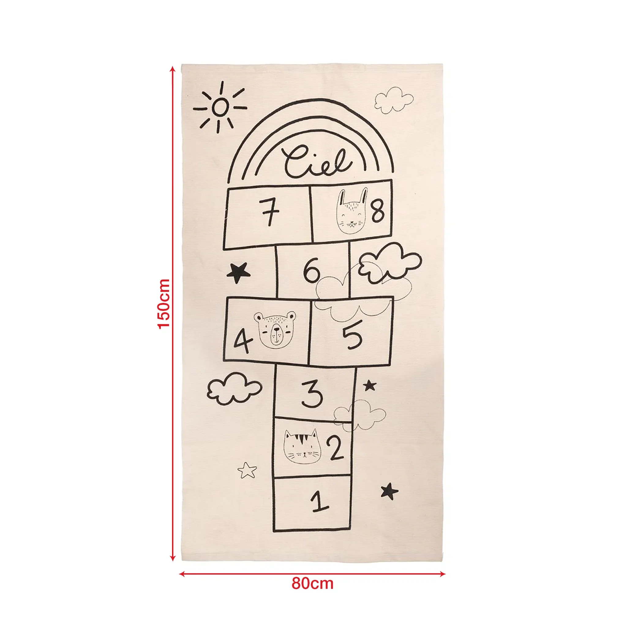 Lofofora - Tappeto per bambini con gioco campana 80x150 cm - Image 3
