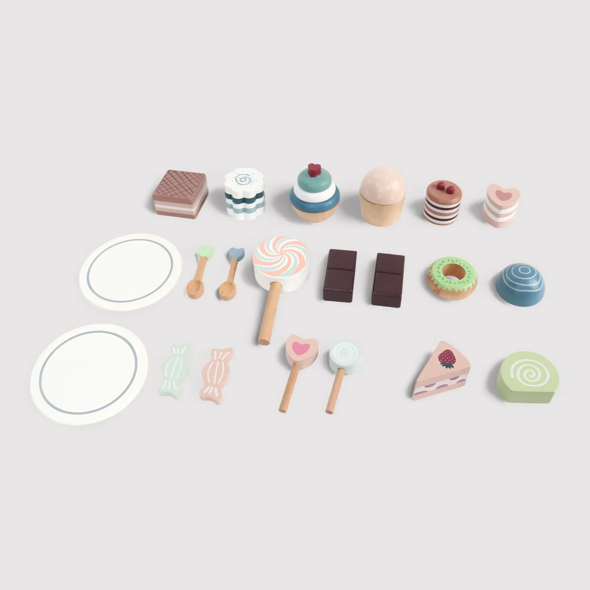 Naryal - Set di pasticcini e dolci in legno da gioco per bambini - Image 2