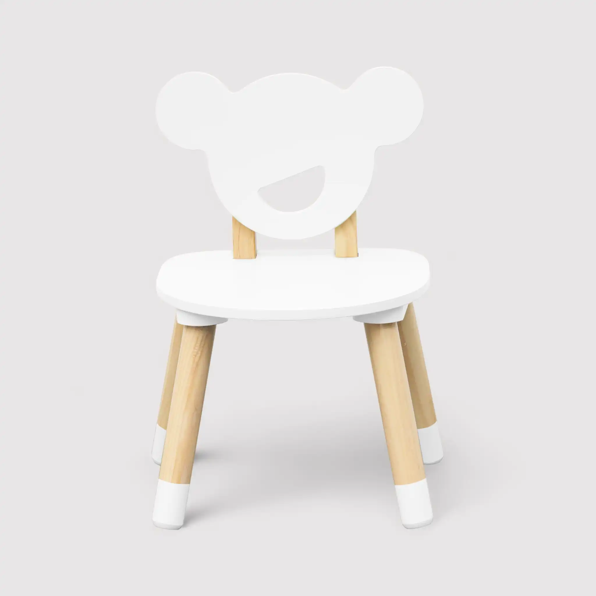 Nefel - Set tavolino per bambini e 2 seggiole bianco e marrone - Image 6