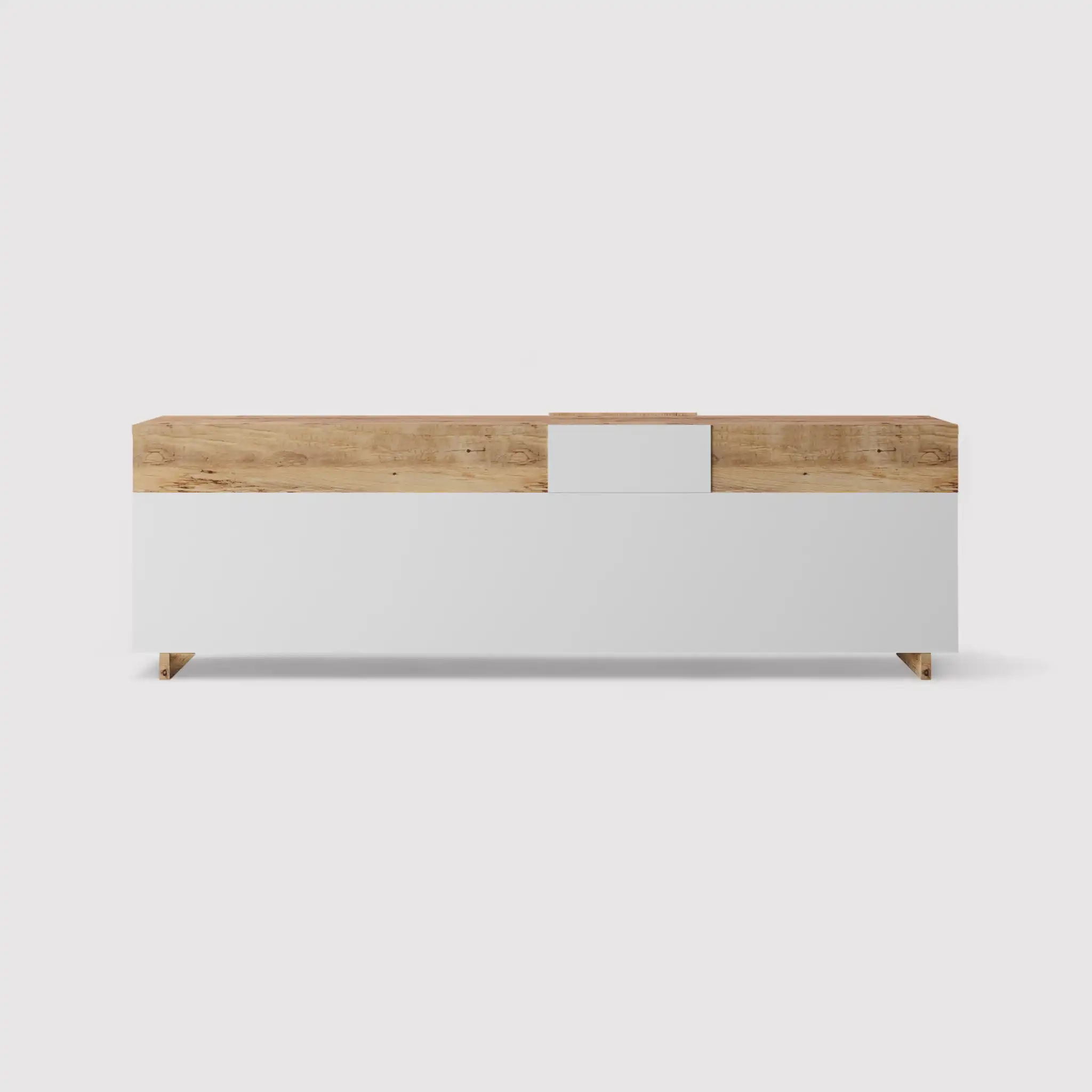 Nergis - Credenza porta tv bianca in stile moderno - Image 5