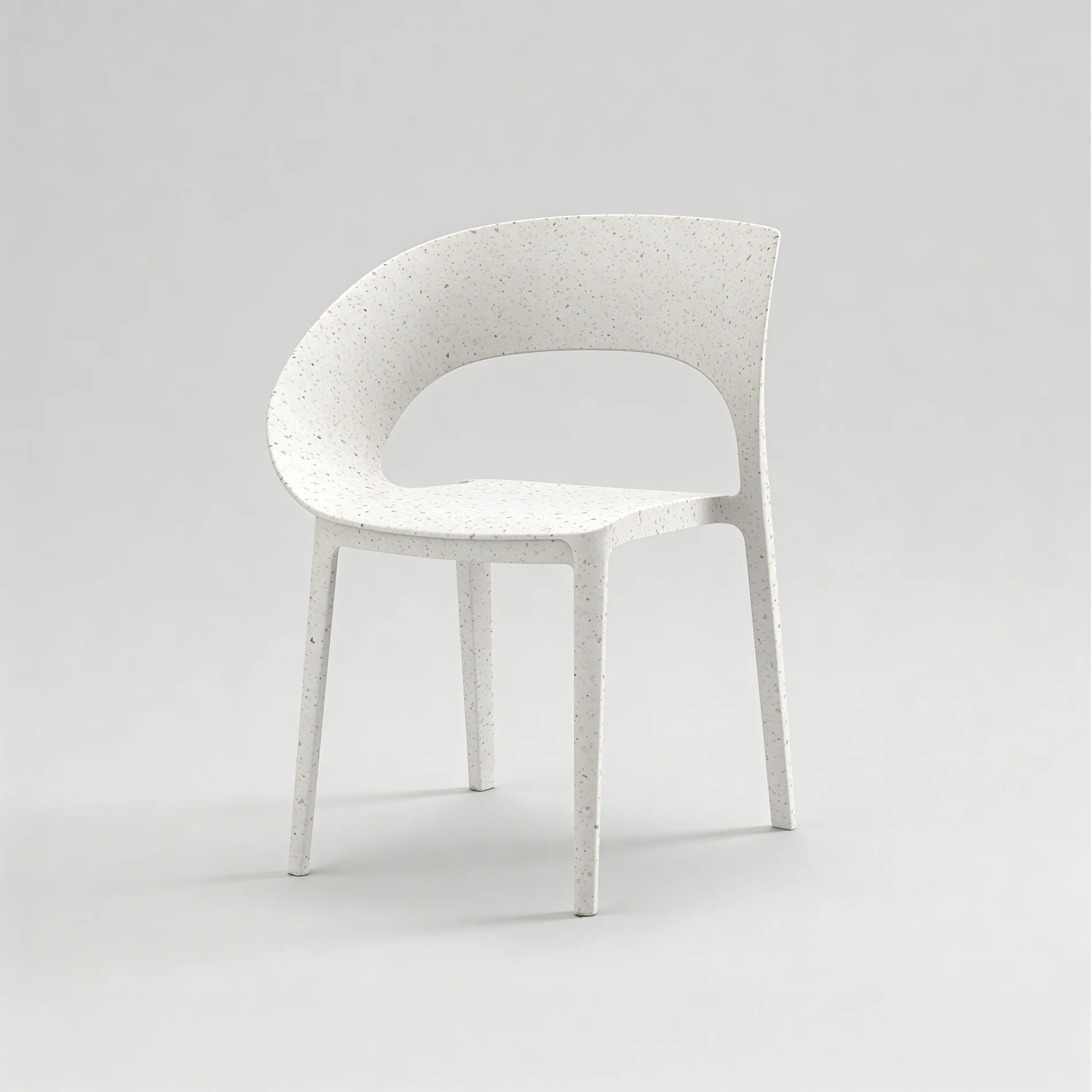 Nuvra - Set 2 Sedie impilabili da giardino bianco stile moderno