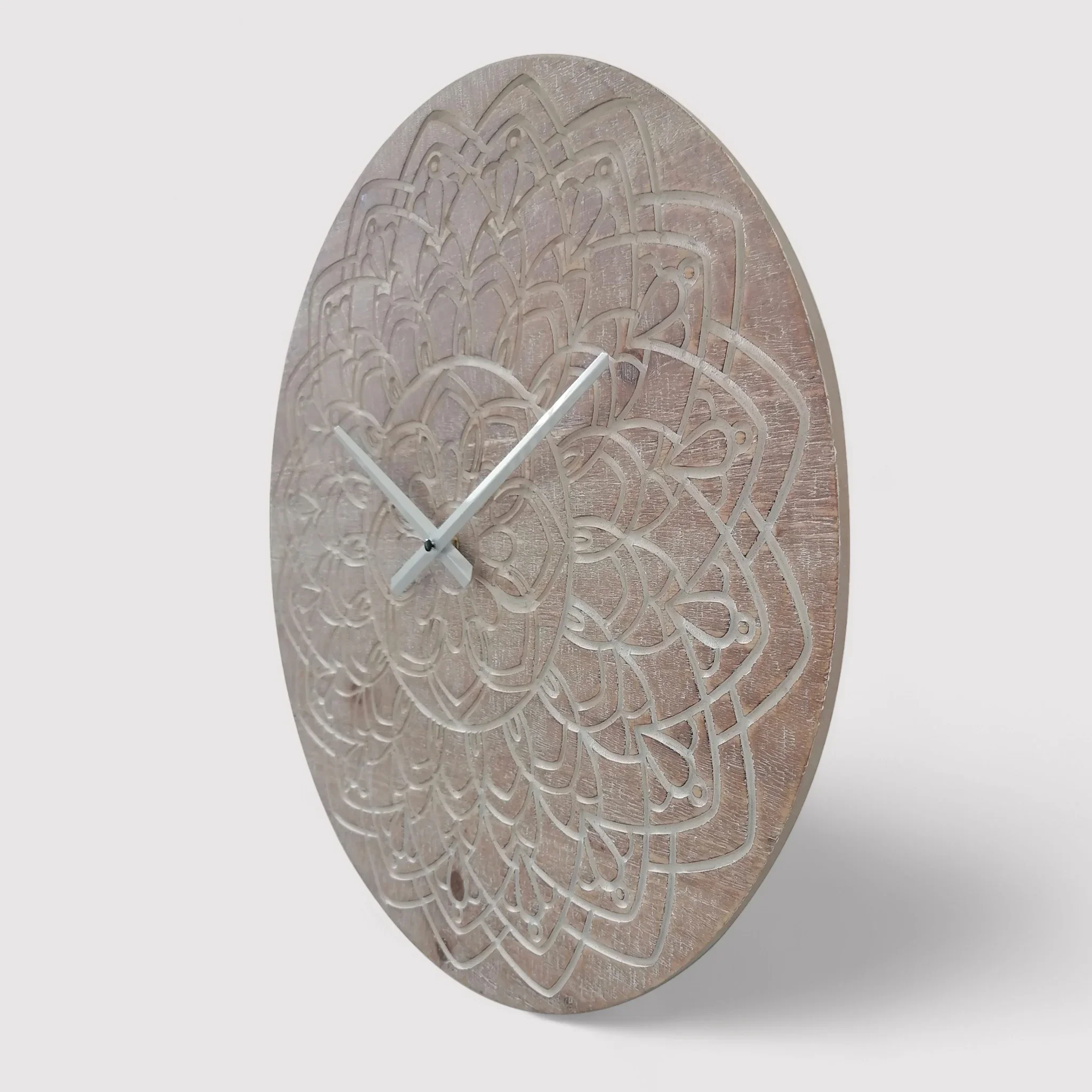Oryza - Orologio da parete marrone con design etnico - Image 3
