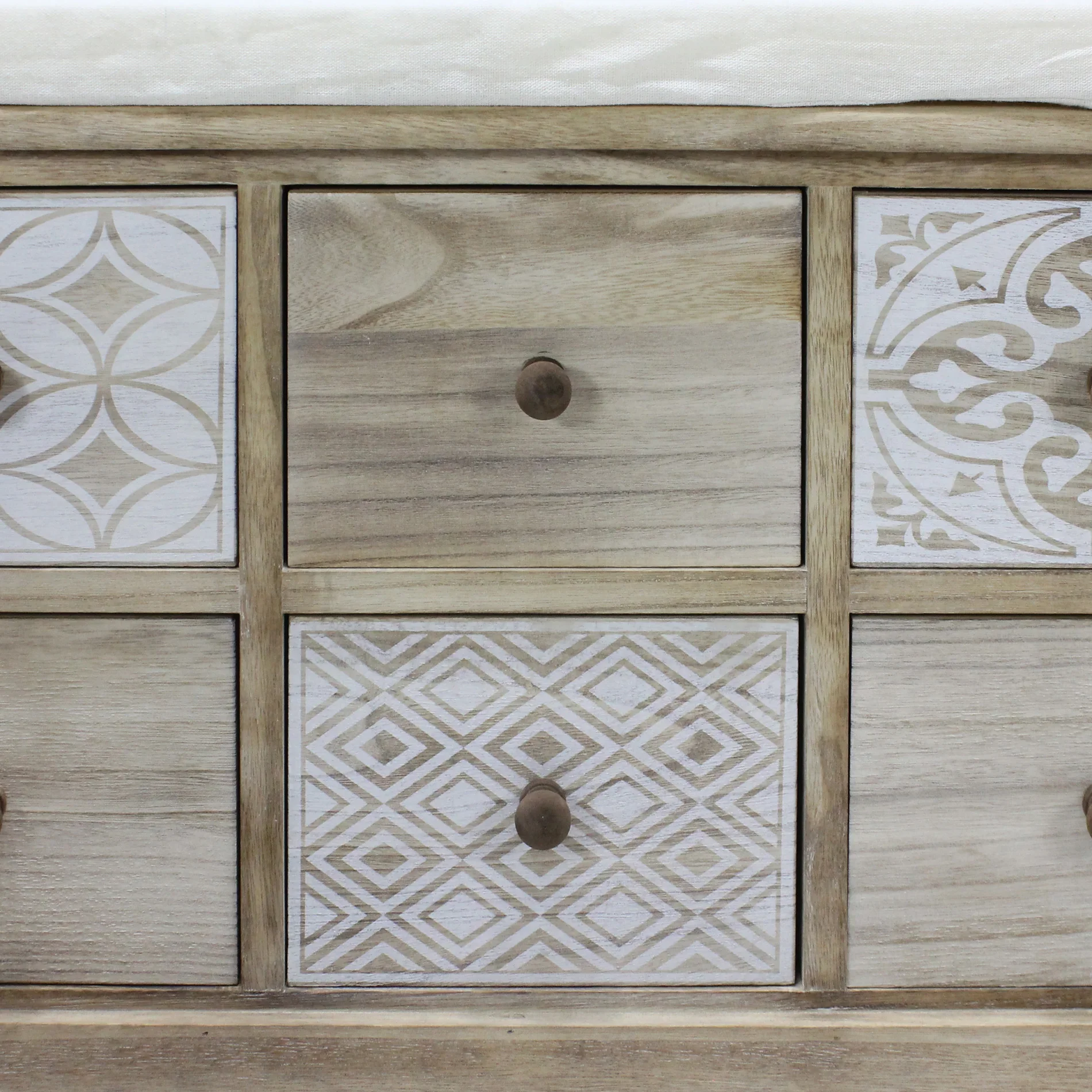 Persea - Cassapanca con cassetti decorati in stile boho - Image 5