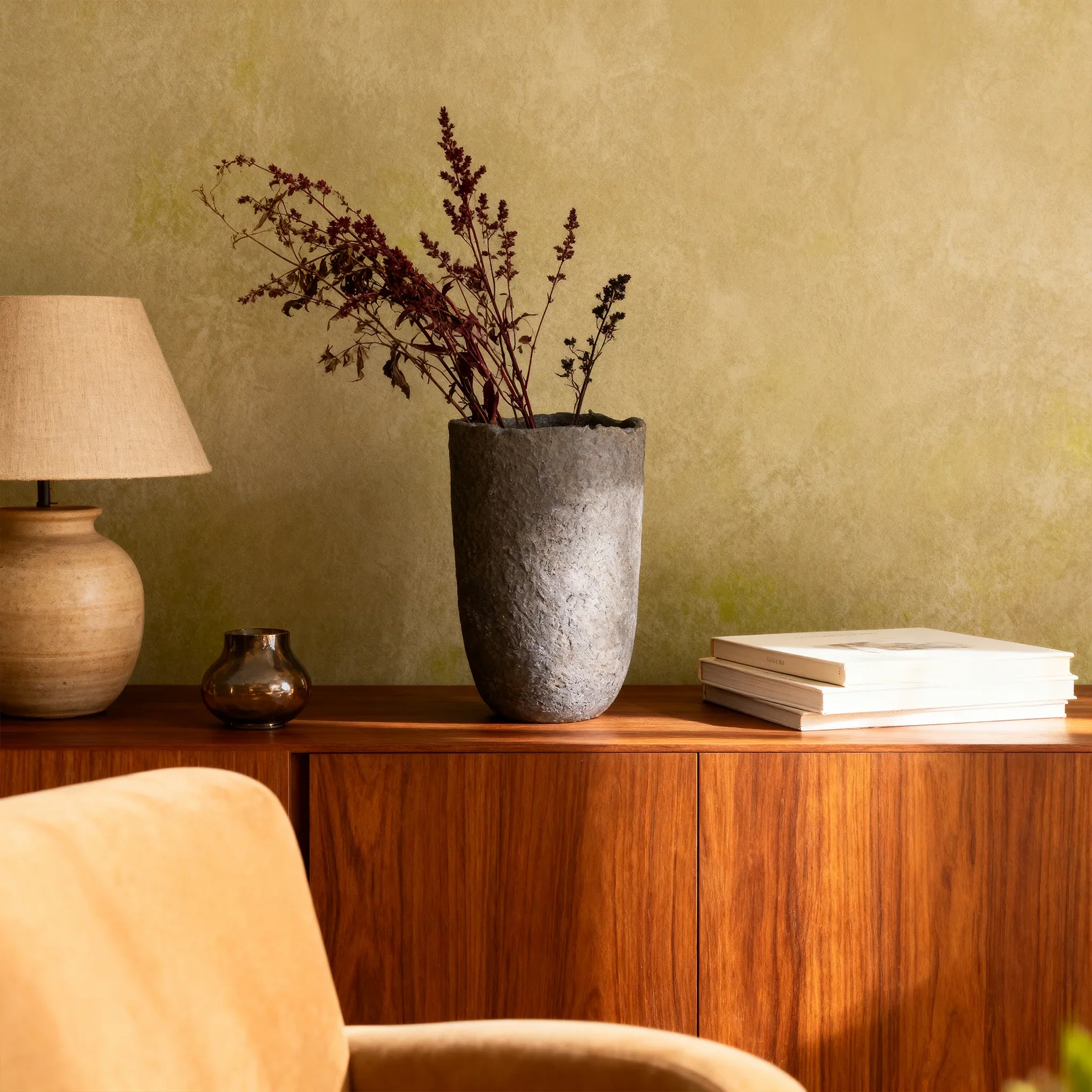 Petalyn - Vaso per piante in MGO marrone stile moderno - Image 2