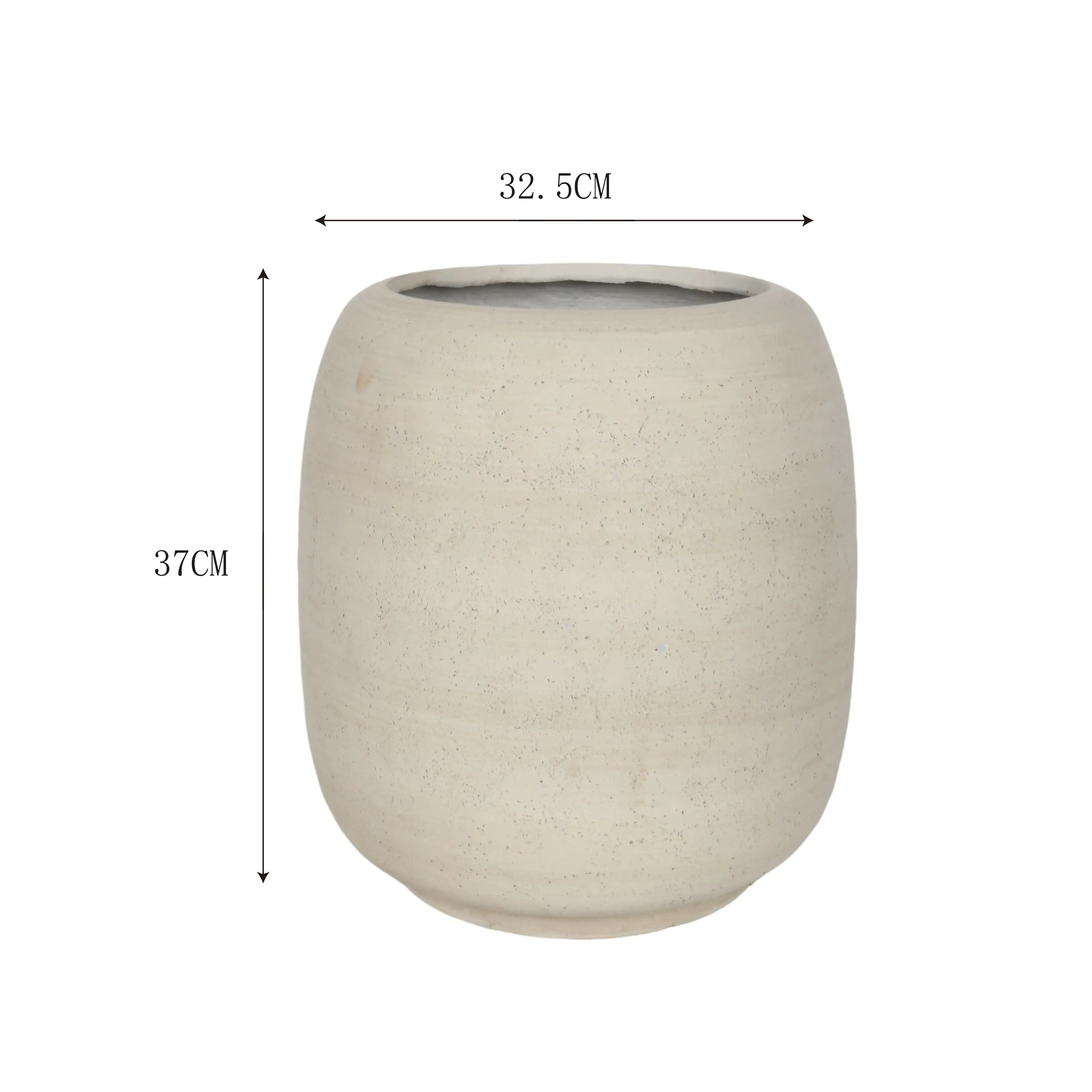 Ranula - Vaso per piante da interno in MGO bianco - Image 5