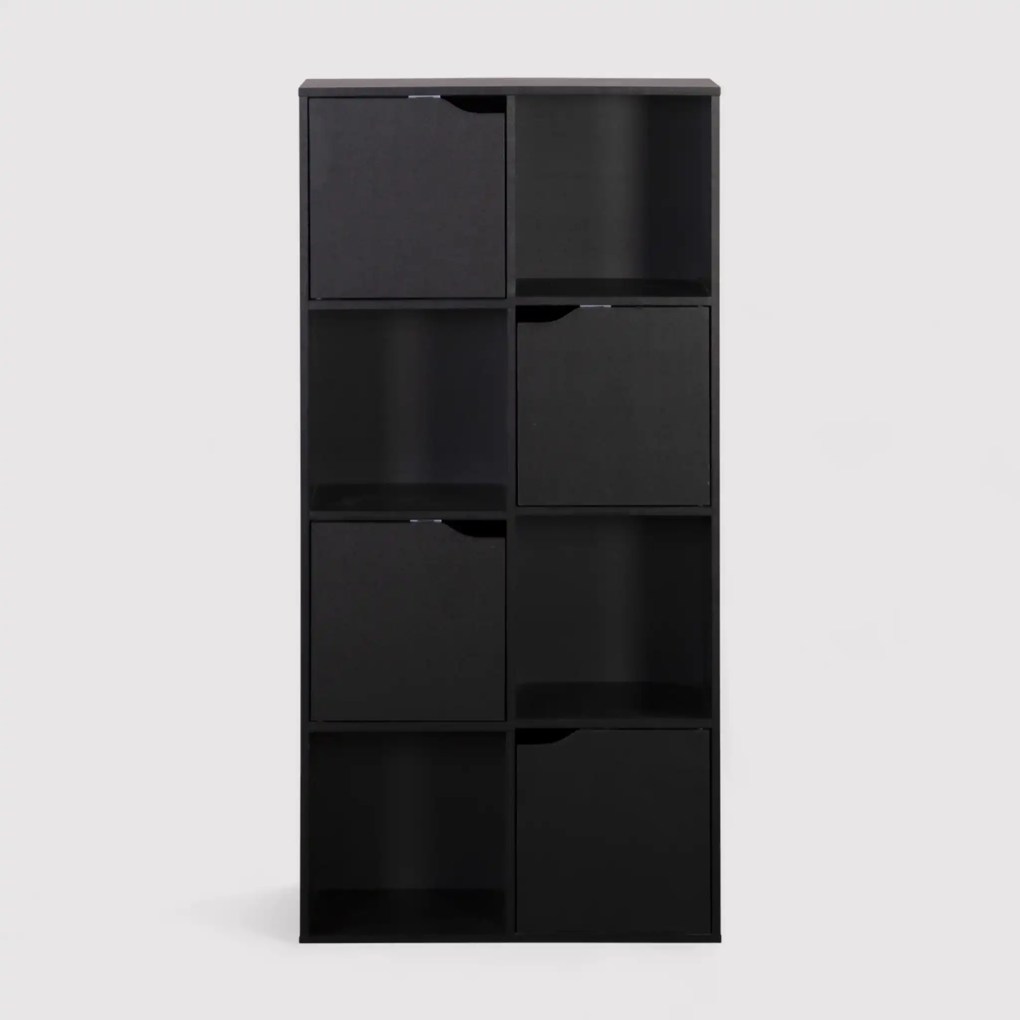 Rofia - Libreria compatta nera con 4 ripiani e 8 scomparti - Image 3