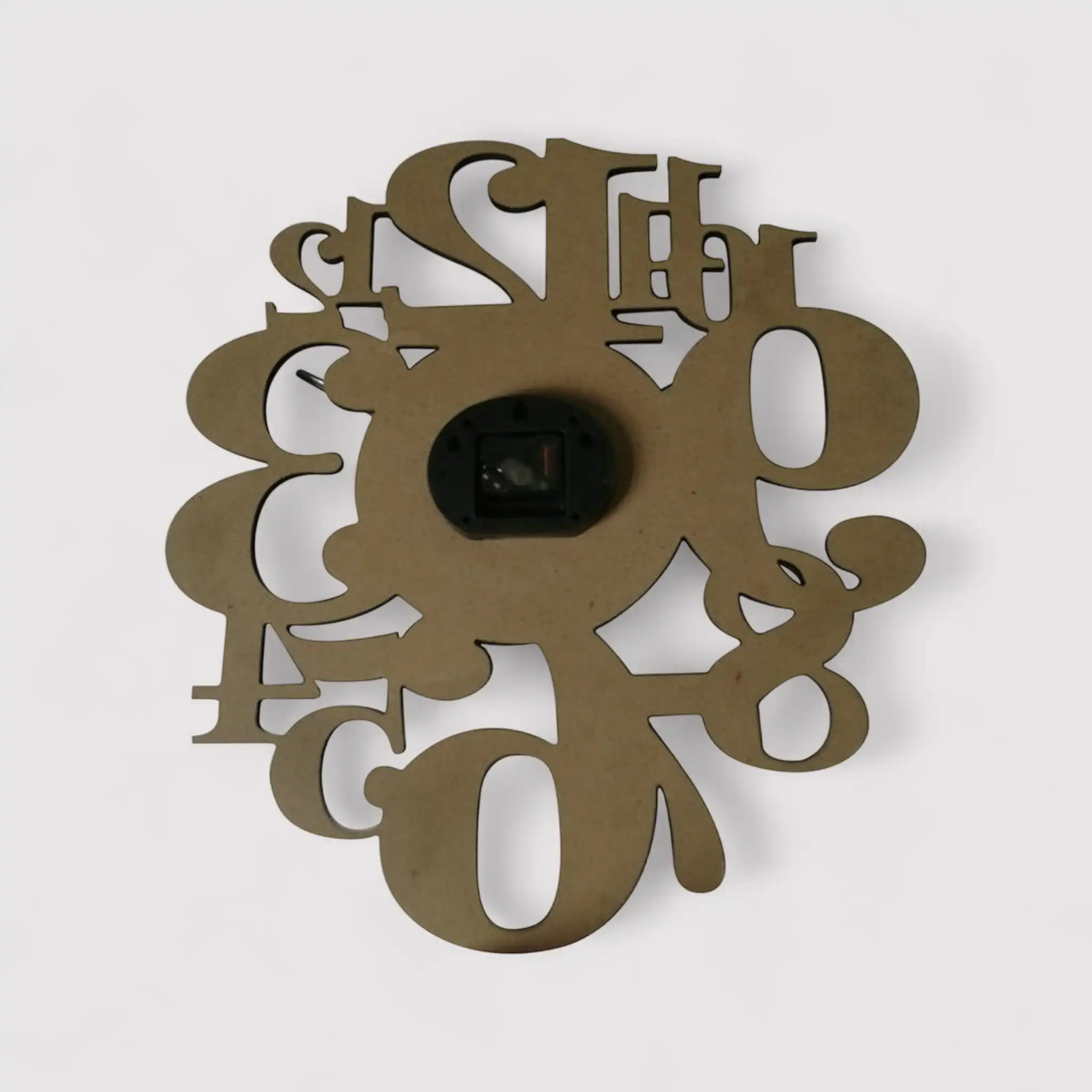Scabiosa - Orologio da parete nero moderno con numeri sparsi - Image 3