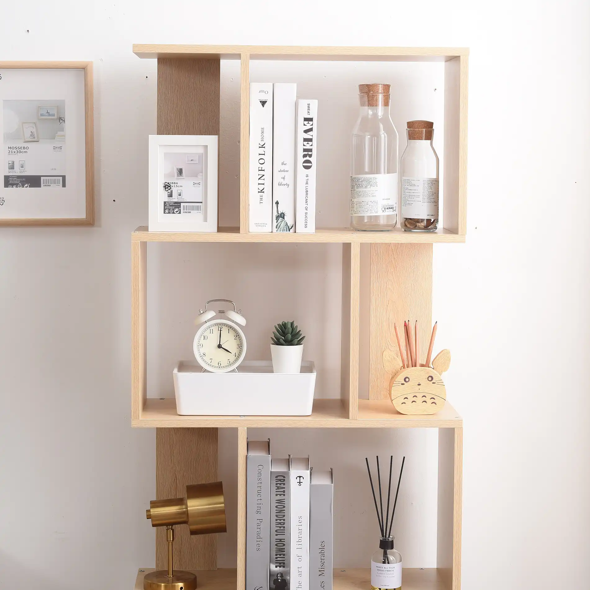 Scirpus - Libreria color rovere chiaro con 5 scaffali - Image 3