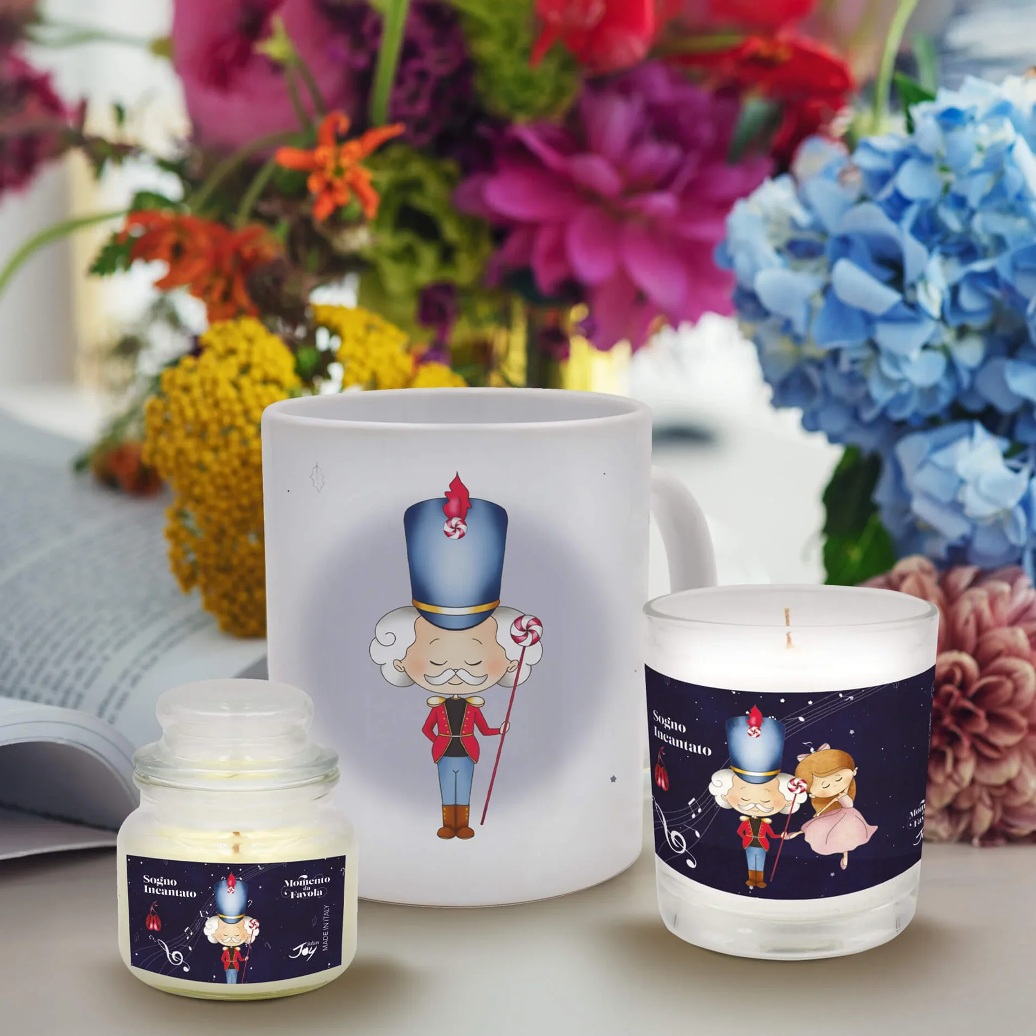 Set tazza tema "Sogno incantato" e 2 candele profumate fragranza gelsomino - Image 2