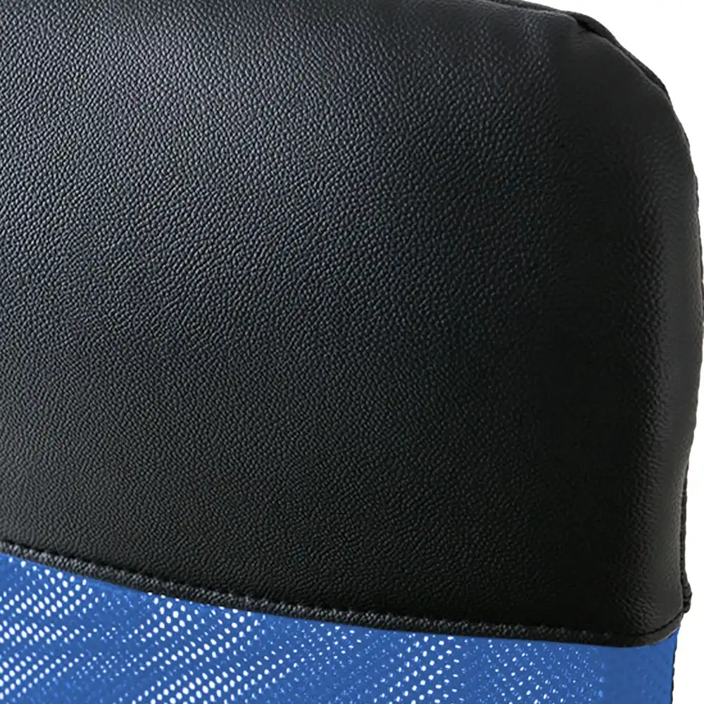 Sindoor - Poltrona da ufficio nera e blu con schienale retato - Image 6
