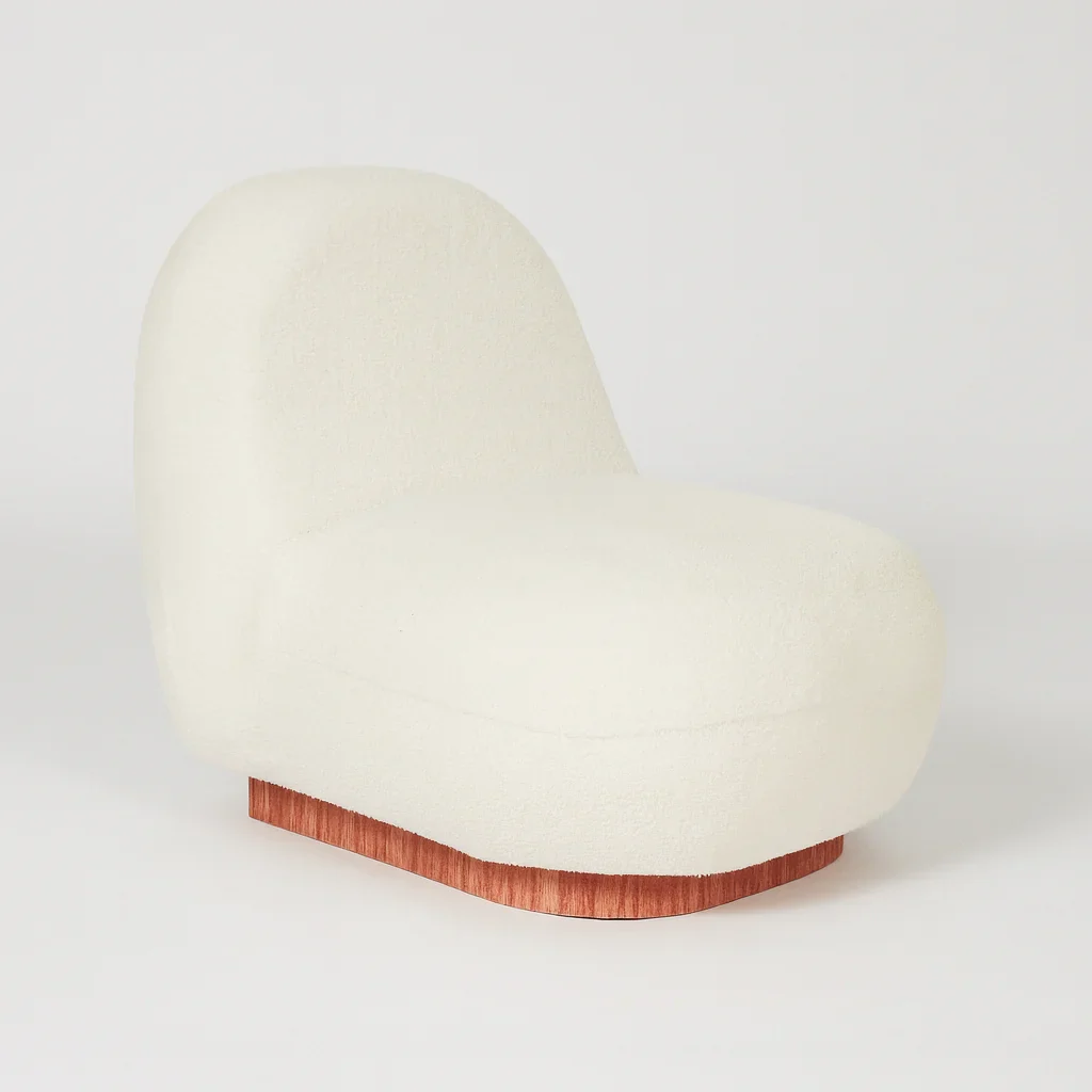Plumerina - Sofa Poltrona da salotto 1 Posto colore Bianco Moderno