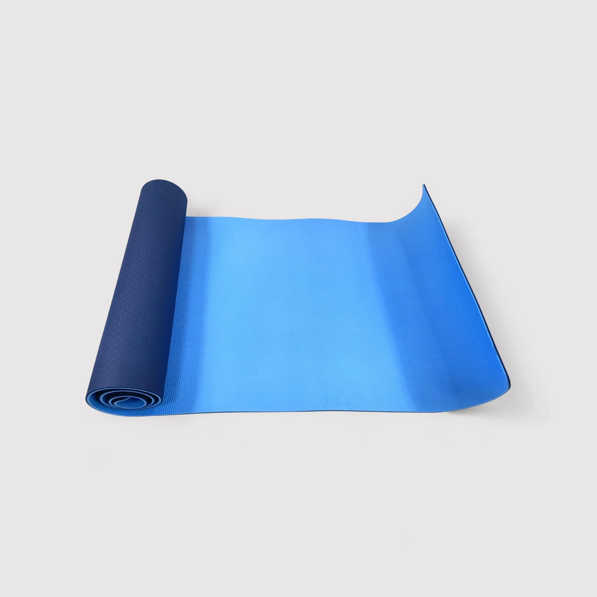 Tappetino da yoga antiscivolo blu e celeste da casa e da esterno