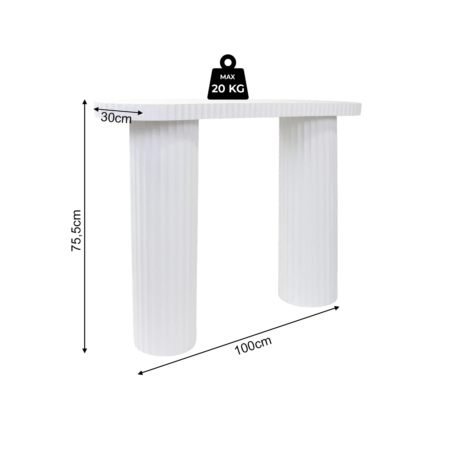 Sequoia - Tavolo consolle colore bianco stile moderno - Image 6