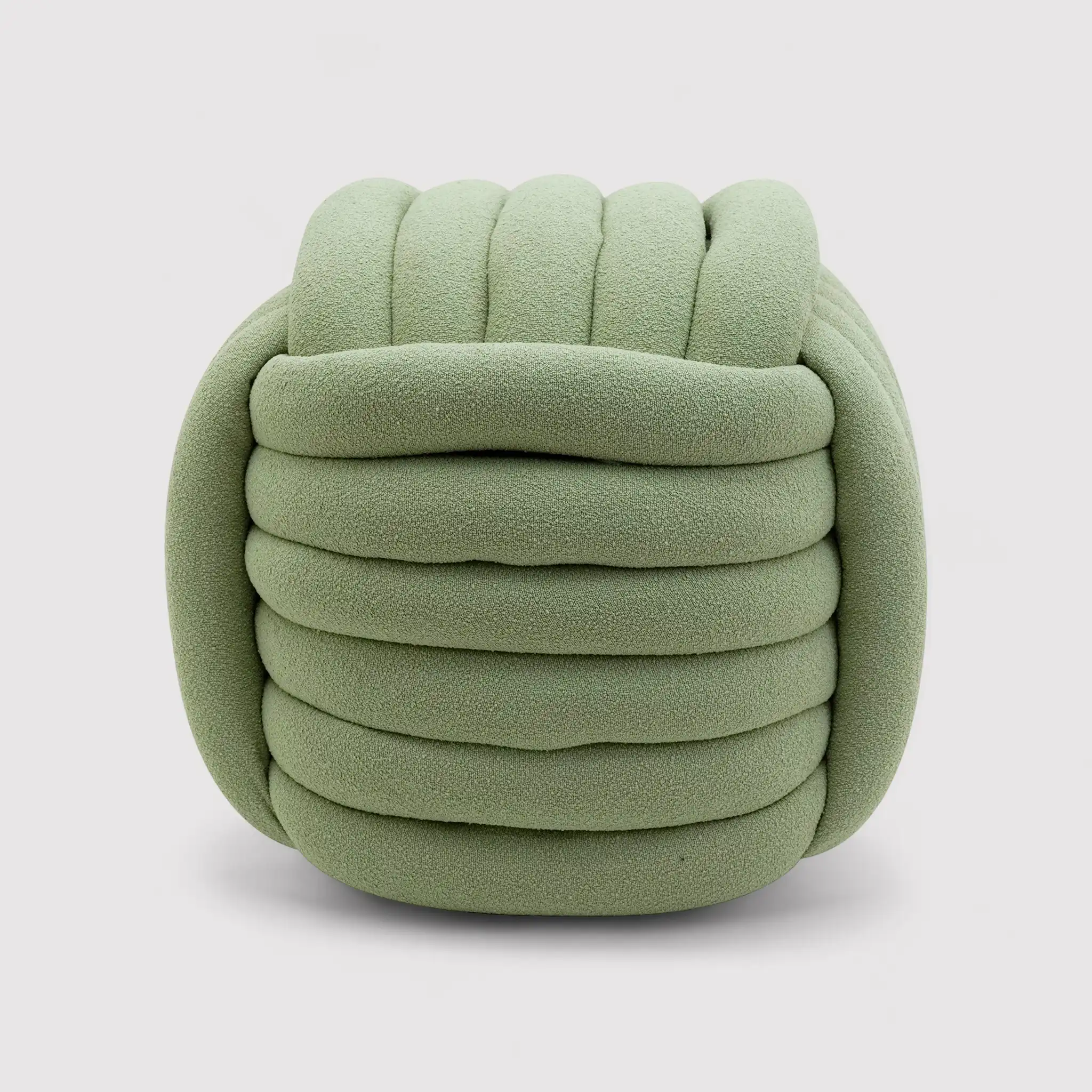 Tawa - Pouf moderno verde a forma di gomitolo - Image 3
