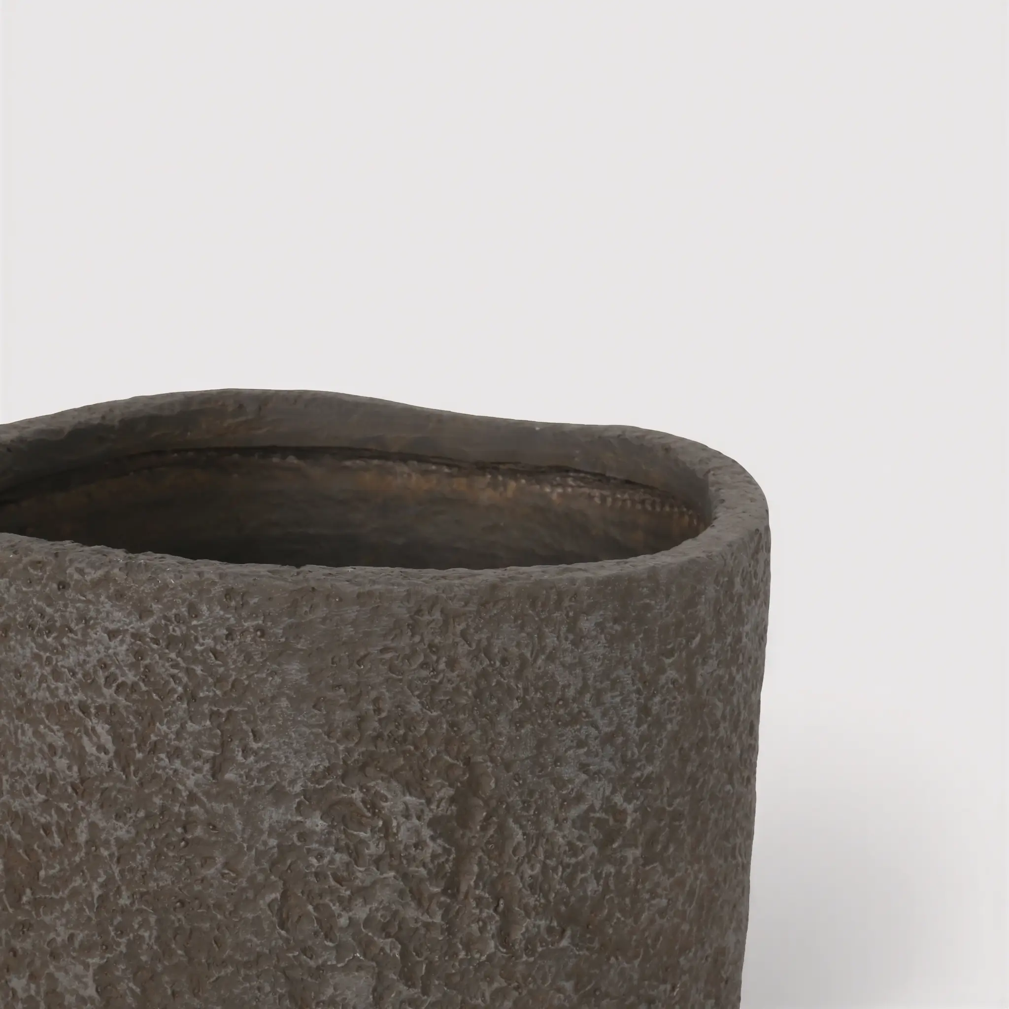 Thalina - Vaso per piante in MGO marrone stile moderno - Image 3